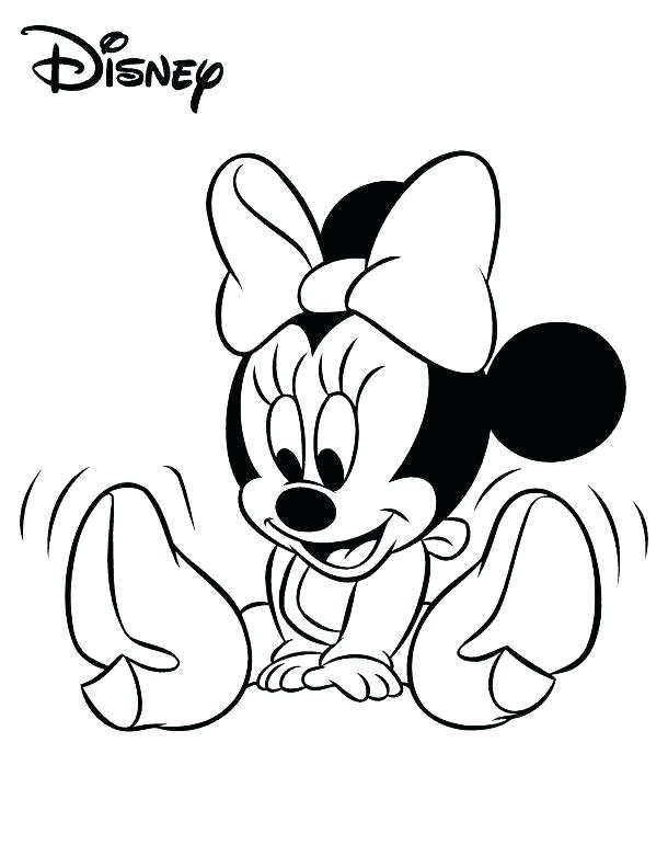 Imagenes De Mickey Mouse Y Minnie Bebes Para Colorear Powermall