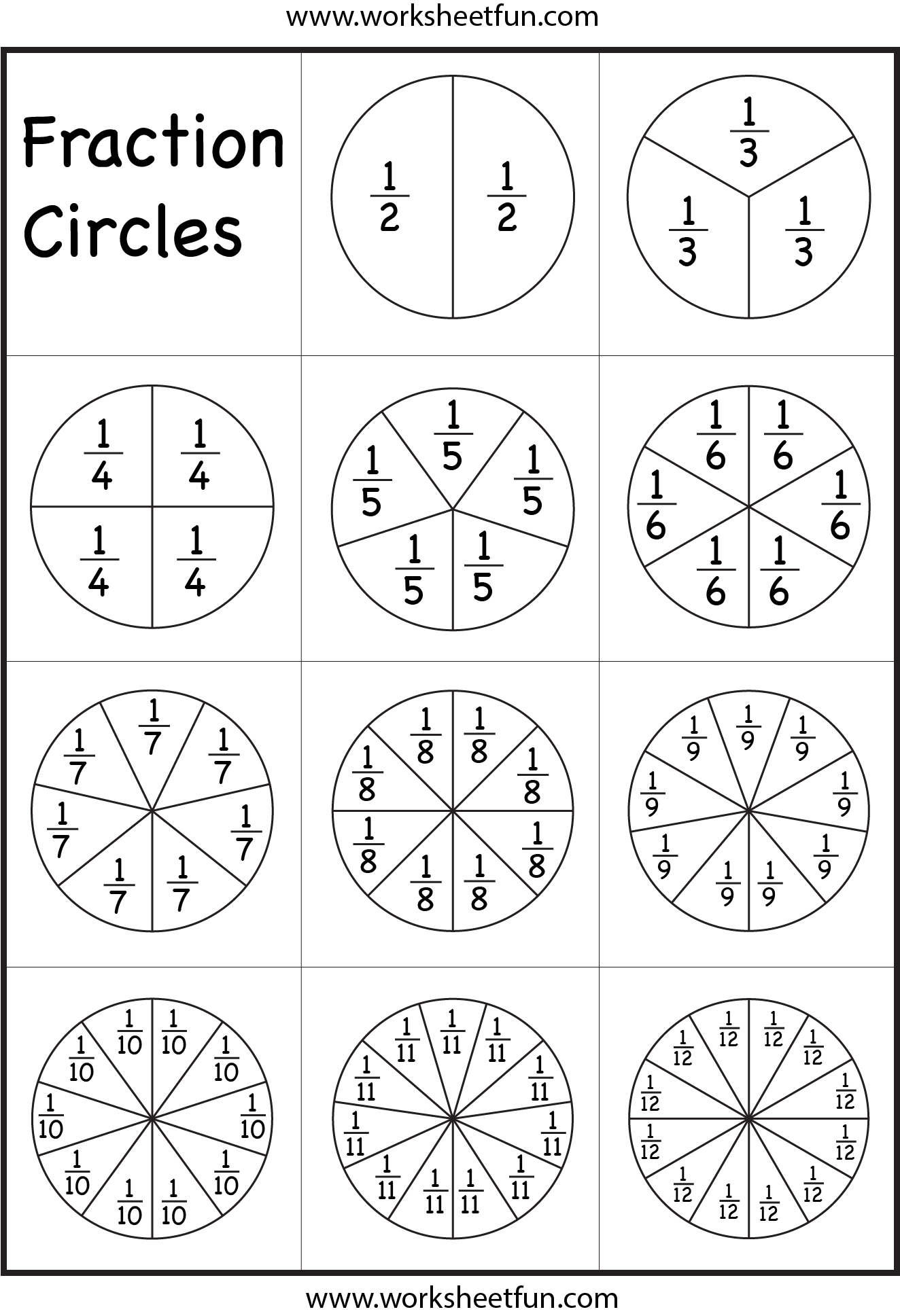 Ejercicios de Fracciones para Colorear | Juegos COKITOS