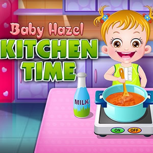 baby hazel kitchen time