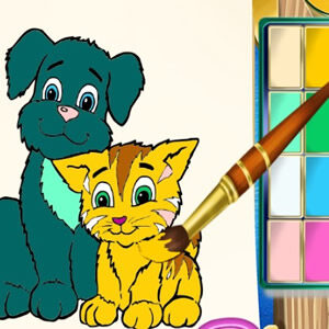 juego para colorear mascotas online