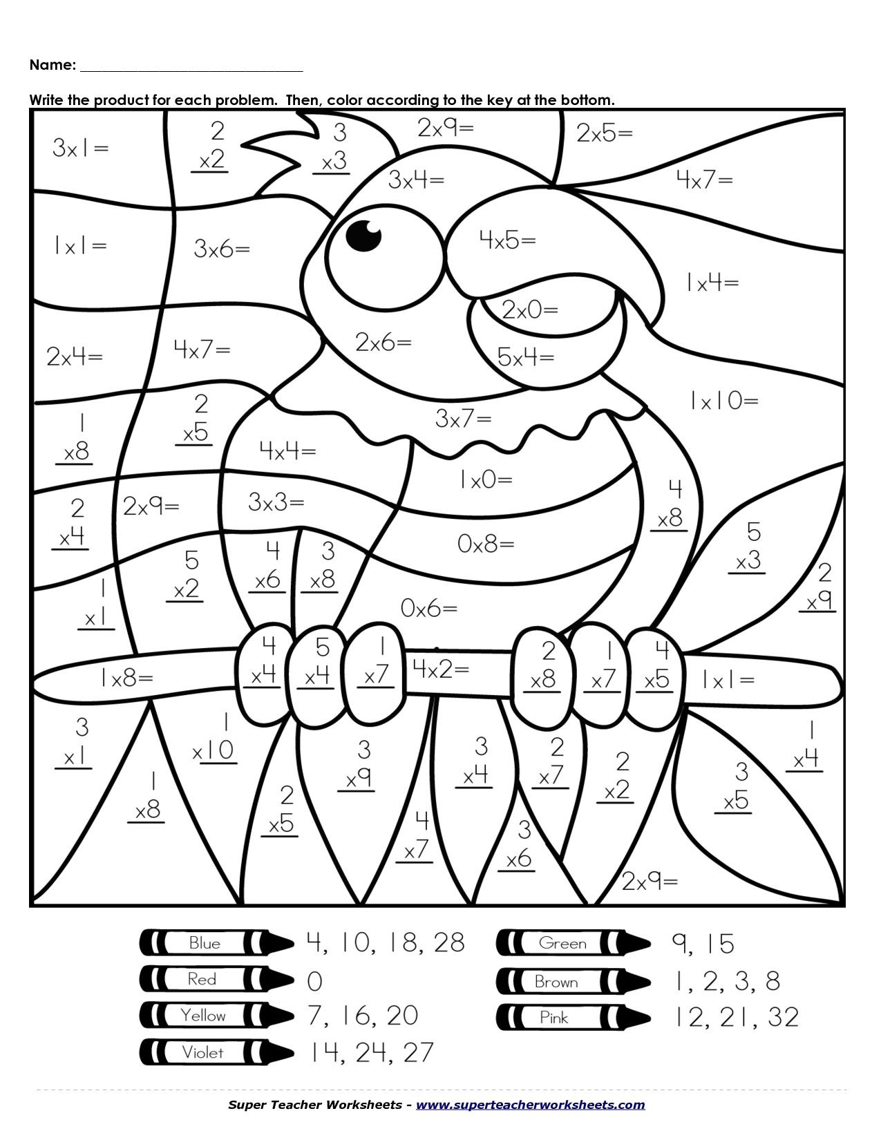 Operaciones Matemáticas Para Colorear Juegos Cokitos