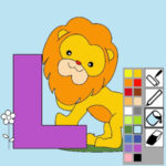 Colorear Dibujos de Letras Online