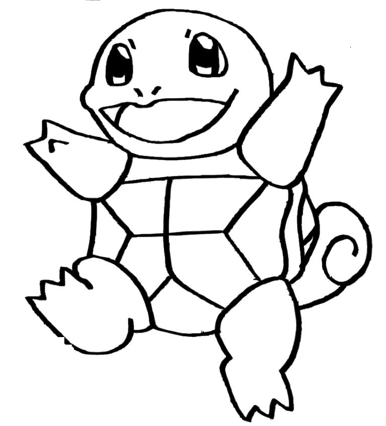 Squirtle Para Colorear - Pokemon Squirtle Drawing at GetDrawings | Free