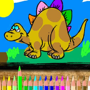 juego online de pintar dinosaurios