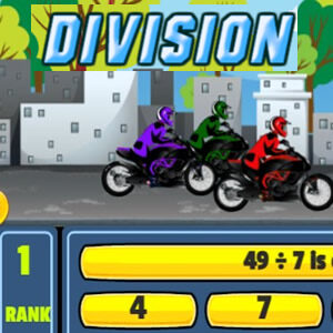 juego online de divisiones en moto divertidas