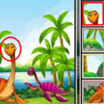 Encontrar Partes del Dibujo de Dinosaurios