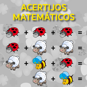 acertijos matemáticos para niños en primavera