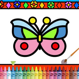 juego online de colorear mariposas