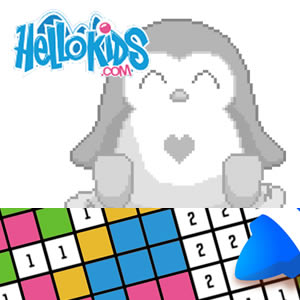 hellokids juego de colorear por números