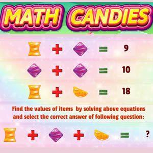juego de lógica matemática Math Candies