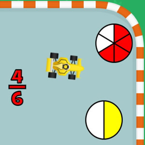 juego educativo de representación de fracciones matemáticas online