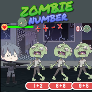 juego de Cálculo mental zombie