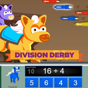 carrera de divisiones con ponies Arcademics