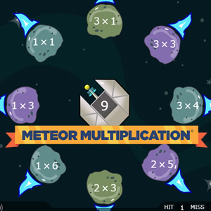 multiplicaciones con meteoritos de Arcademics