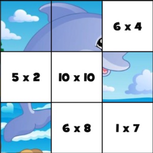 puzzles de las tablas online
