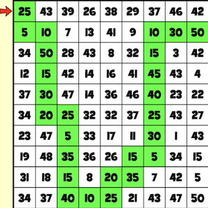 laberinto de múltliplos y divisores