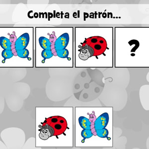 juego educativo para completar la secuencia de animales en primavera