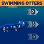 SWIMMING OTTERS: Completar Multiplicaciones