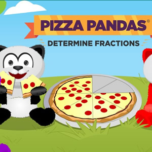 pizza pandas juego de fracciones online