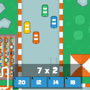 juego de rally de multiplicaciones online