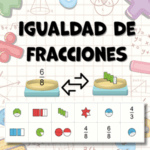 IGUALDAD de FRACCIONES con Figuras para Primaria