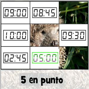 puzzles de las horas en español