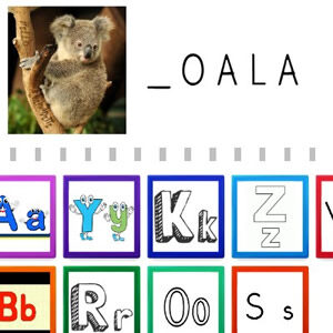 Completar Palavras com Letras em COQUINHOS