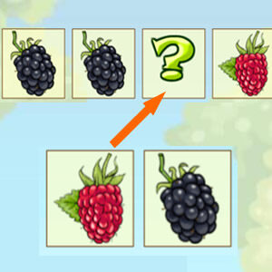 juego online de patrones de frutas para niños