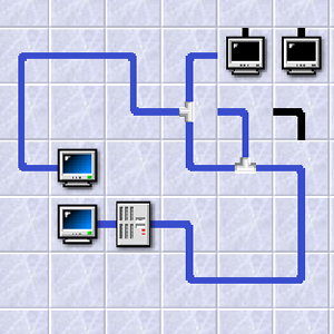 juego de cerrar el circuito de ordenadores