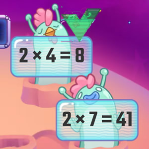 juego de topos con la tabla del 2 de multiplicar online