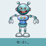 AHORCADO MATEMÁTICO de Sumas y Restas hasta 10 con el Robot