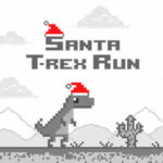 SANTA T-REX RUN: Dinosaurio en Navidad