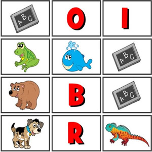 juegos para hacer parejas con iniciales de animales