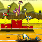 Carrera de Avestruces 1-4 jugadores