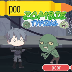 juego educativo de teclado zombie para aprender mecanografía