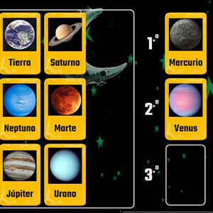 juego de ordenar los planetas del sistema solar