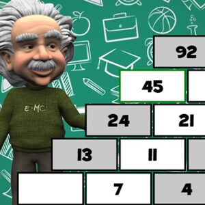 juego online de pirámide de sumas con Einstein