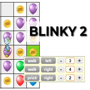 juego blinky 2 programación y robótica online para niños