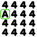 ENCONTRAR AL RARO: Números y Letras