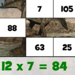 Multiplicaciones con Dinosaurios