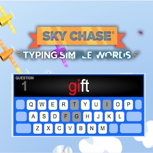 juego carrera de escribir al teclado para niños