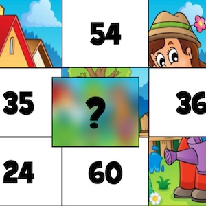 juego de multiplicaciones en primavera