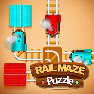 Rail maze rompecabezas de trenes