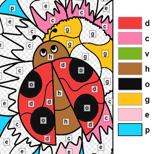 colorear por letras online para niños