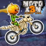 Moto X3M SPOOKY LAND: Halloween