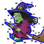 UNIR PUNTOS de Números en Halloween