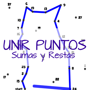 juego unir puntos sumando y restando