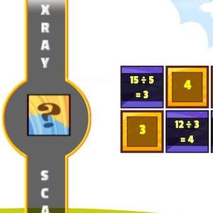 juego de divisiones con rayos X