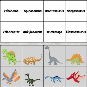 juego especies dinosaurios