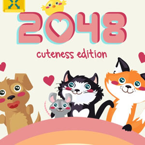 2048 puzzle de animales bonitos